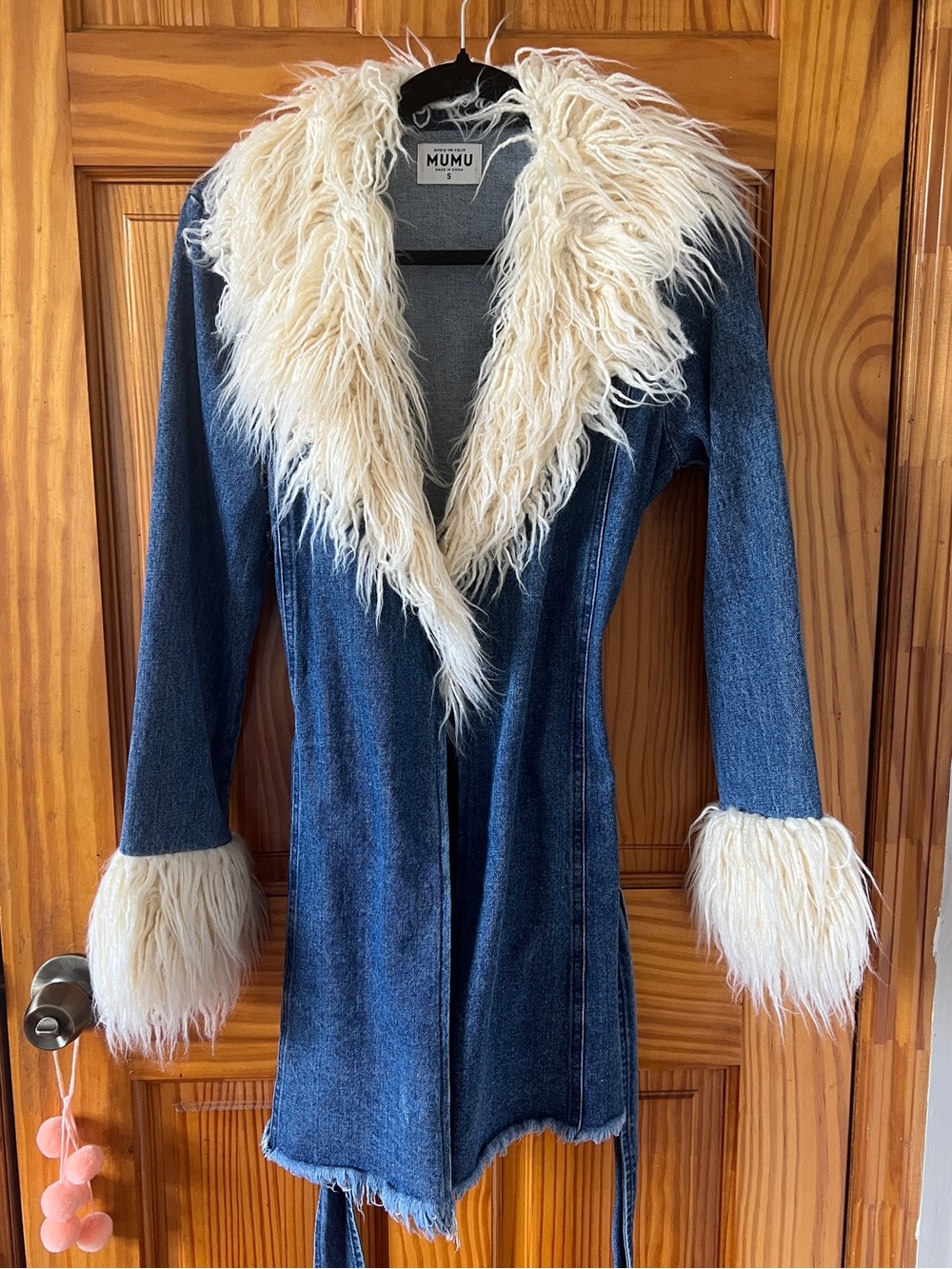 Show Me Your Mumu Penny Lane Blue Denim Coat S